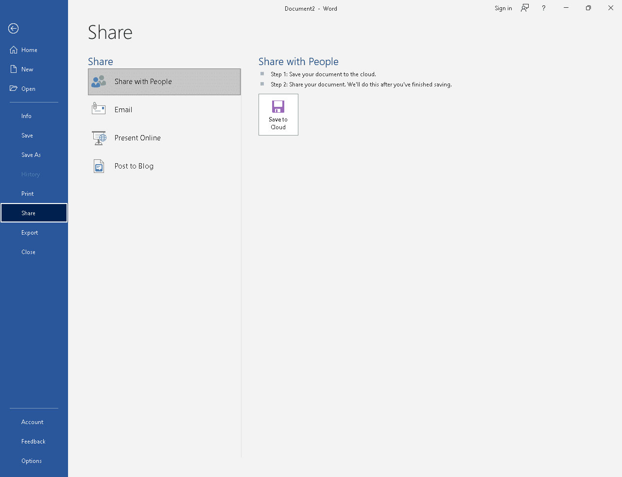 how to make a shared file in word